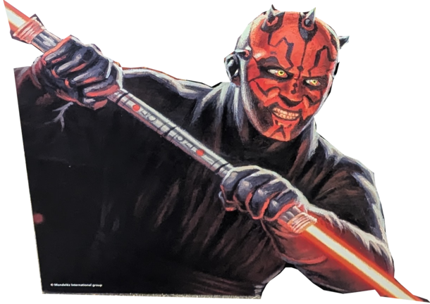 poorly rendered likeness of the Sith Darth Maul