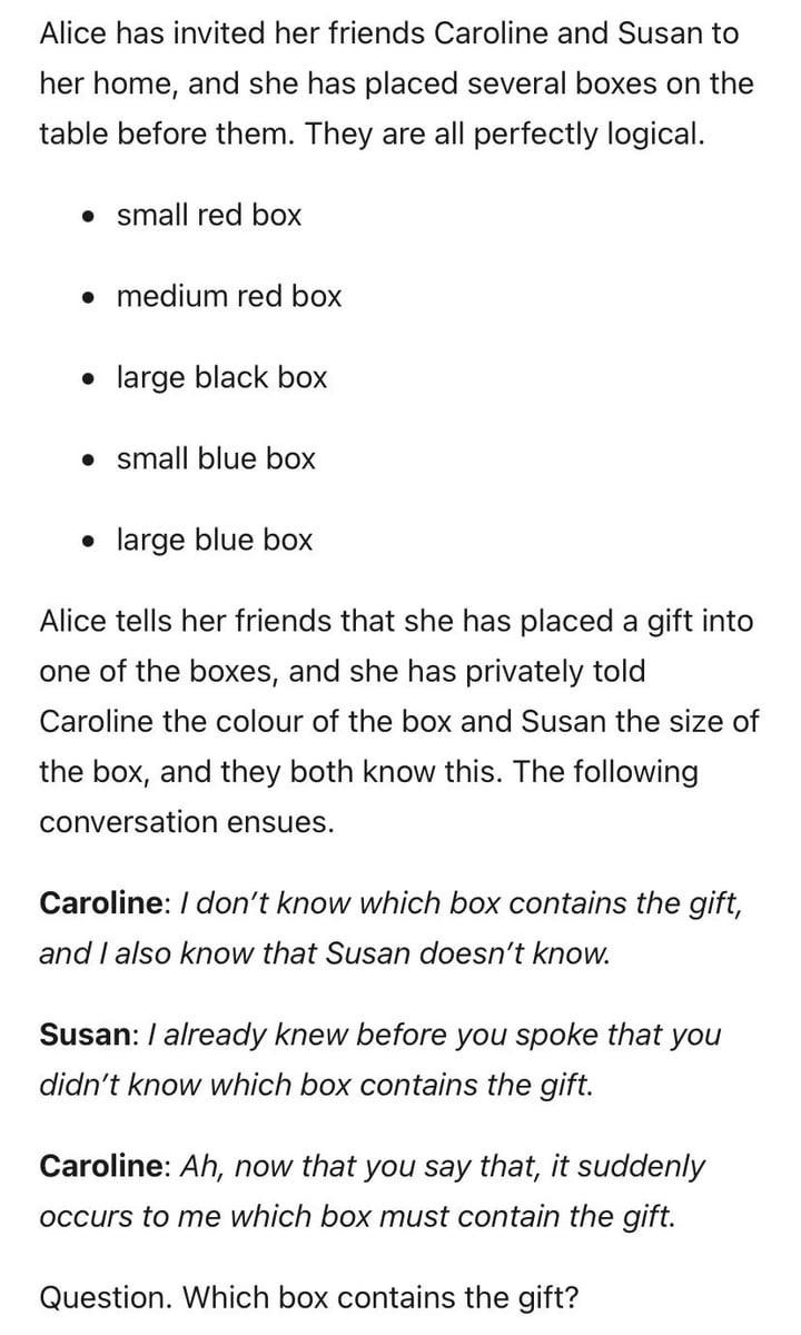 Description of the gift box problem